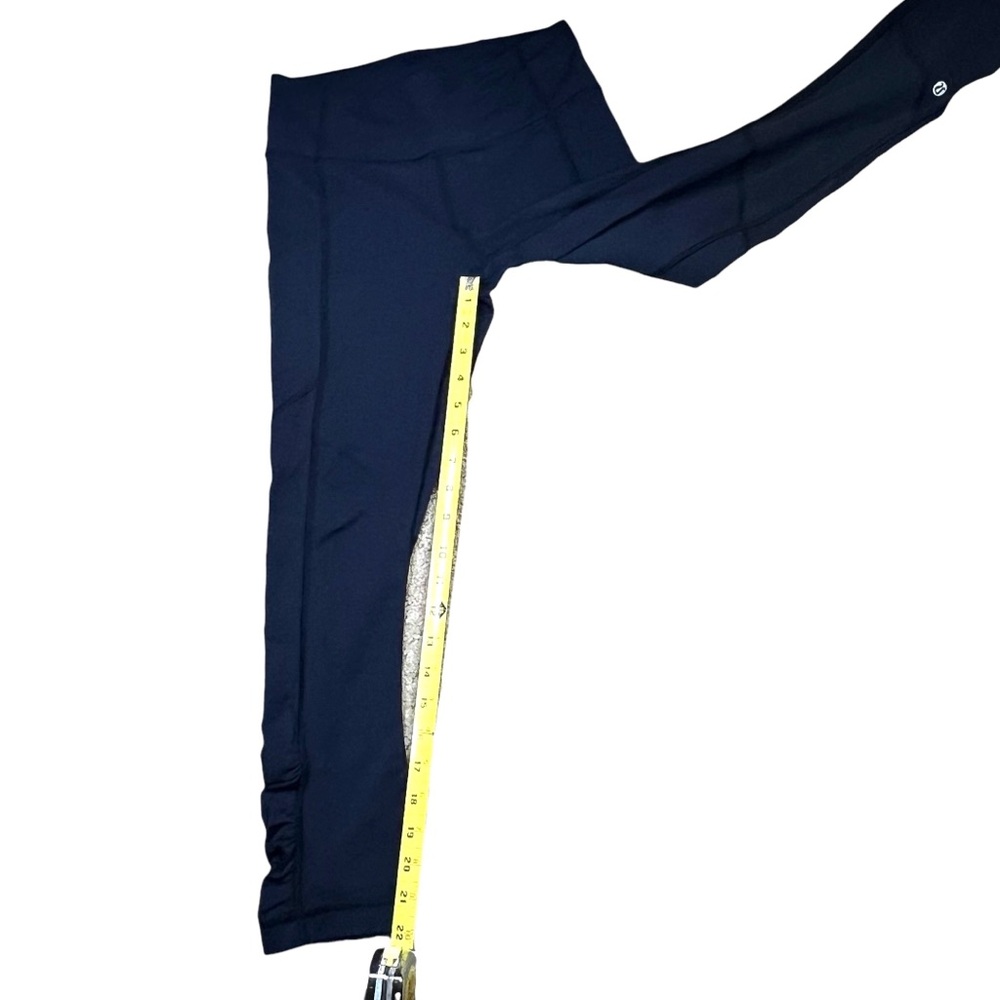 Lululemon Navy Blue Base Pace High-Rise Cropped Leggings 22" Size 4 - Picture 3 of 7